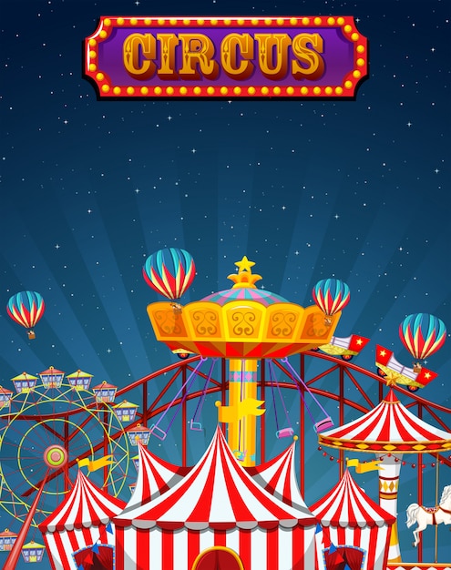 Free Vector | A fun circus template