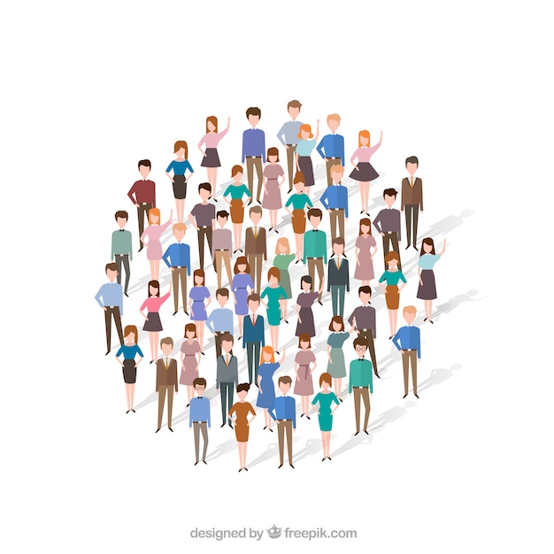 Free Vector | Fun people forming a circle