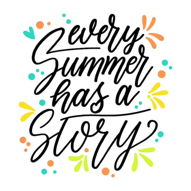 Download Fun summer lettering | Free Vector