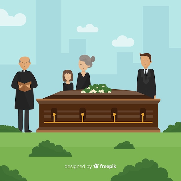 Funeral ceremony | Free Vector