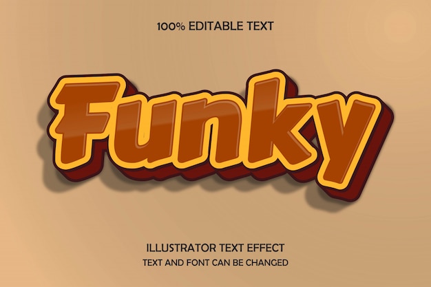 Premium Vector | Funky, editable text effect modern shadow color wood style