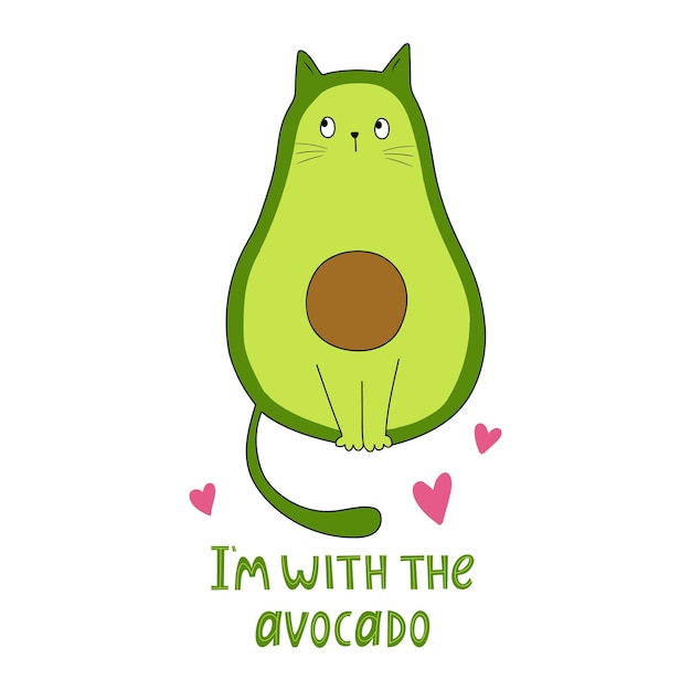 Premium Vector | Funny avocado vector illustration good for posters t ...