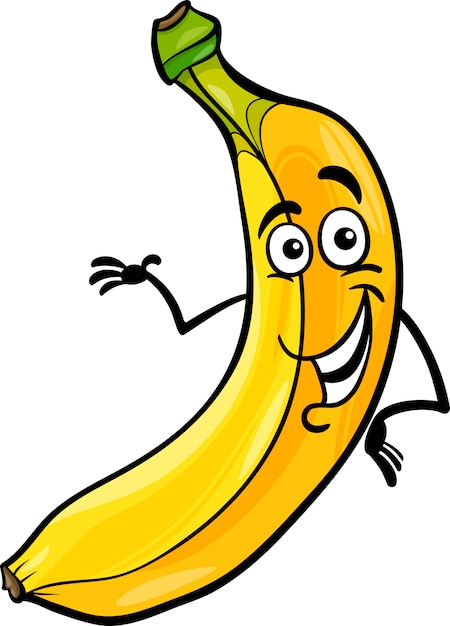 Premium Vector | Funny banana fruit cartoon illustration