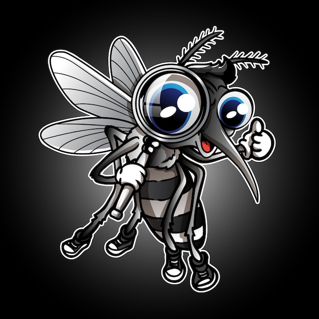 Premium Vector | Funny cartoon mosquito