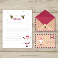 Funny Christmas Letter Template Vector Free Download