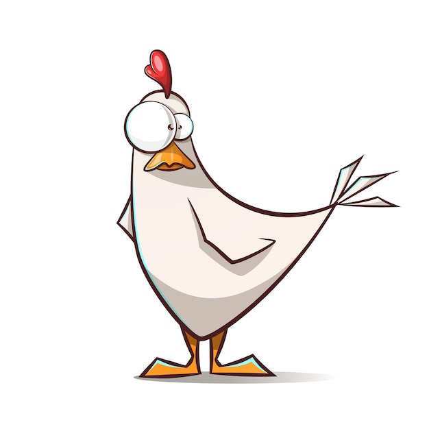 Premium Vector | Funny, cute cartoon hen characters