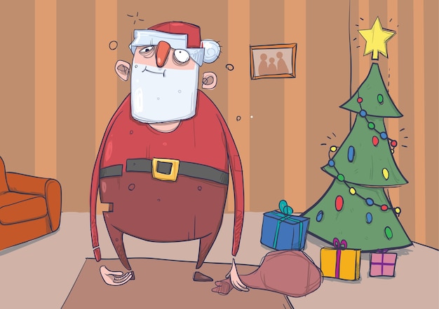 Featured image of post Cartoon Drunk Santa Claus : Kris takes this as his name in order to hide from his pursuers;