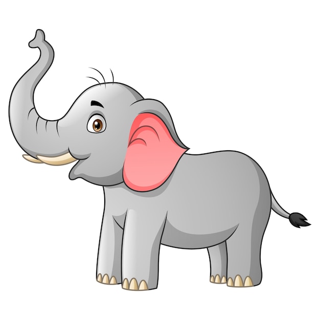 Premium Vector | Funny elephant cartoon illustration