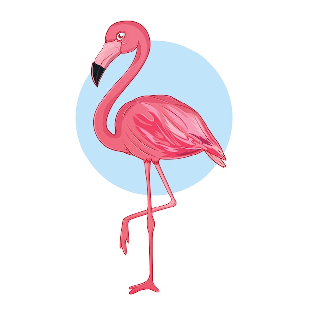 Funny Pink Flamingo Clip Art