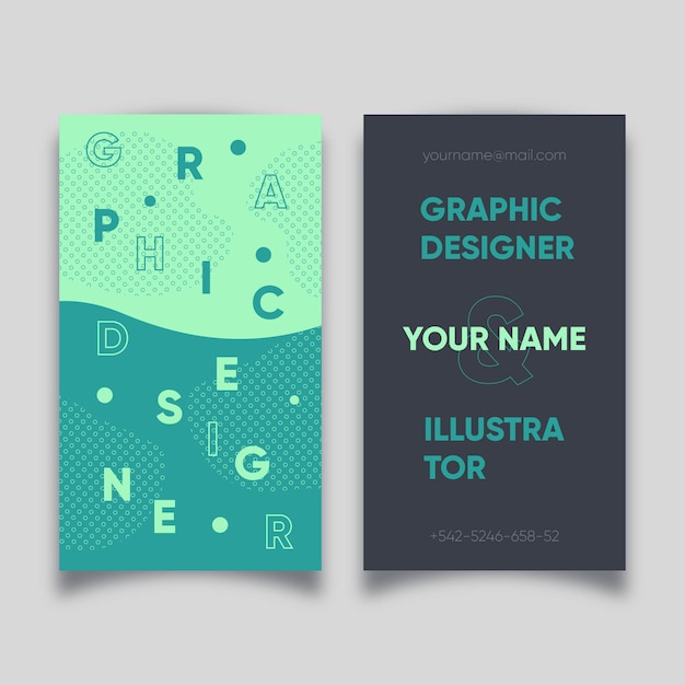 free download graphic design business card template