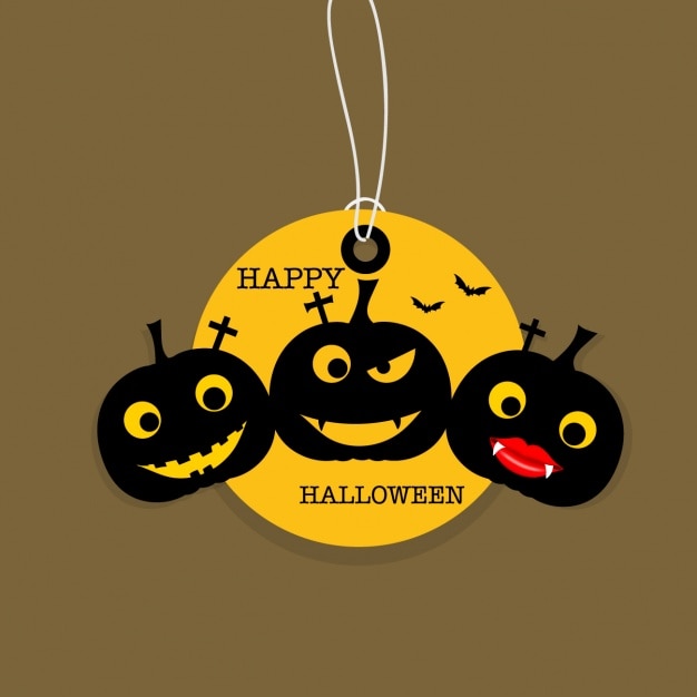 Download Vector Funny Halloween Pumpkin Background Vectorpicker