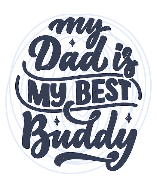 Download Funny hand drawn lettering quote for father's day greeting ...
