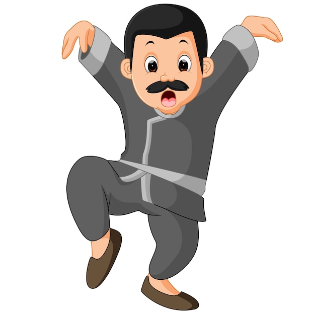 Premium Vector | Funny kung fu cartoon