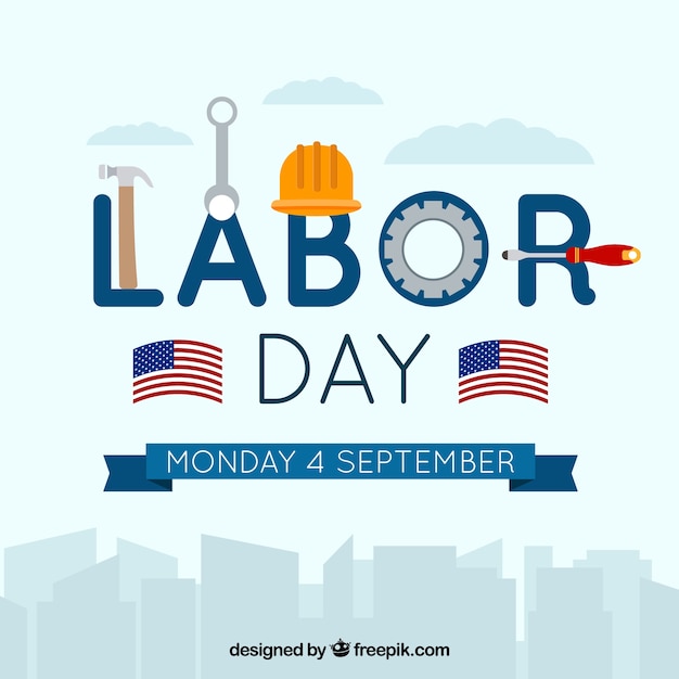 Funny labor day background