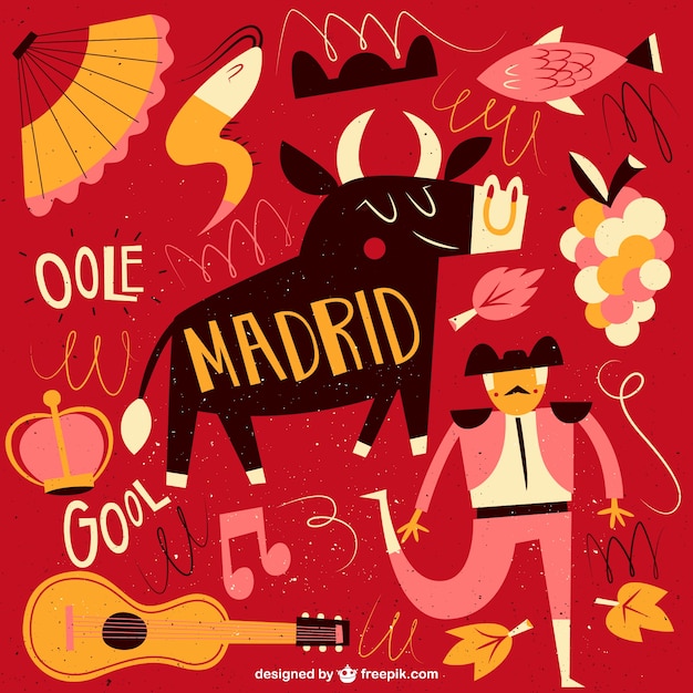 Download Free Free Vector Funny Madrid Illustration Use our free logo maker to create a logo and build your brand. Put your logo on business cards, promotional products, or your website for brand visibility.