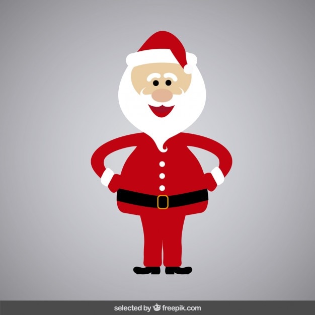 Free Vector | Funny santa claus cartoon