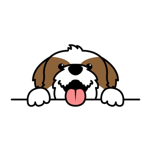 Drawing Shih Tzu Dog Cartoon / Shih tzu dog, diy 수제 다이아몬드 페인팅 동물 5d 풀