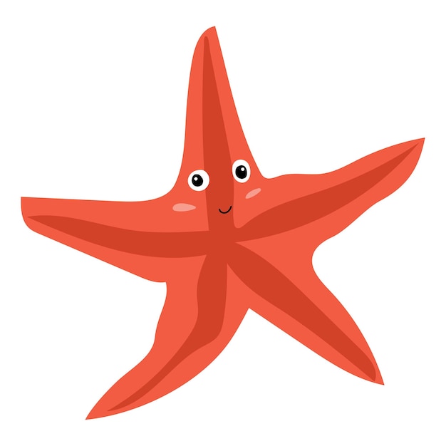 Premium Vector | Funny starfish for kids vector illustration