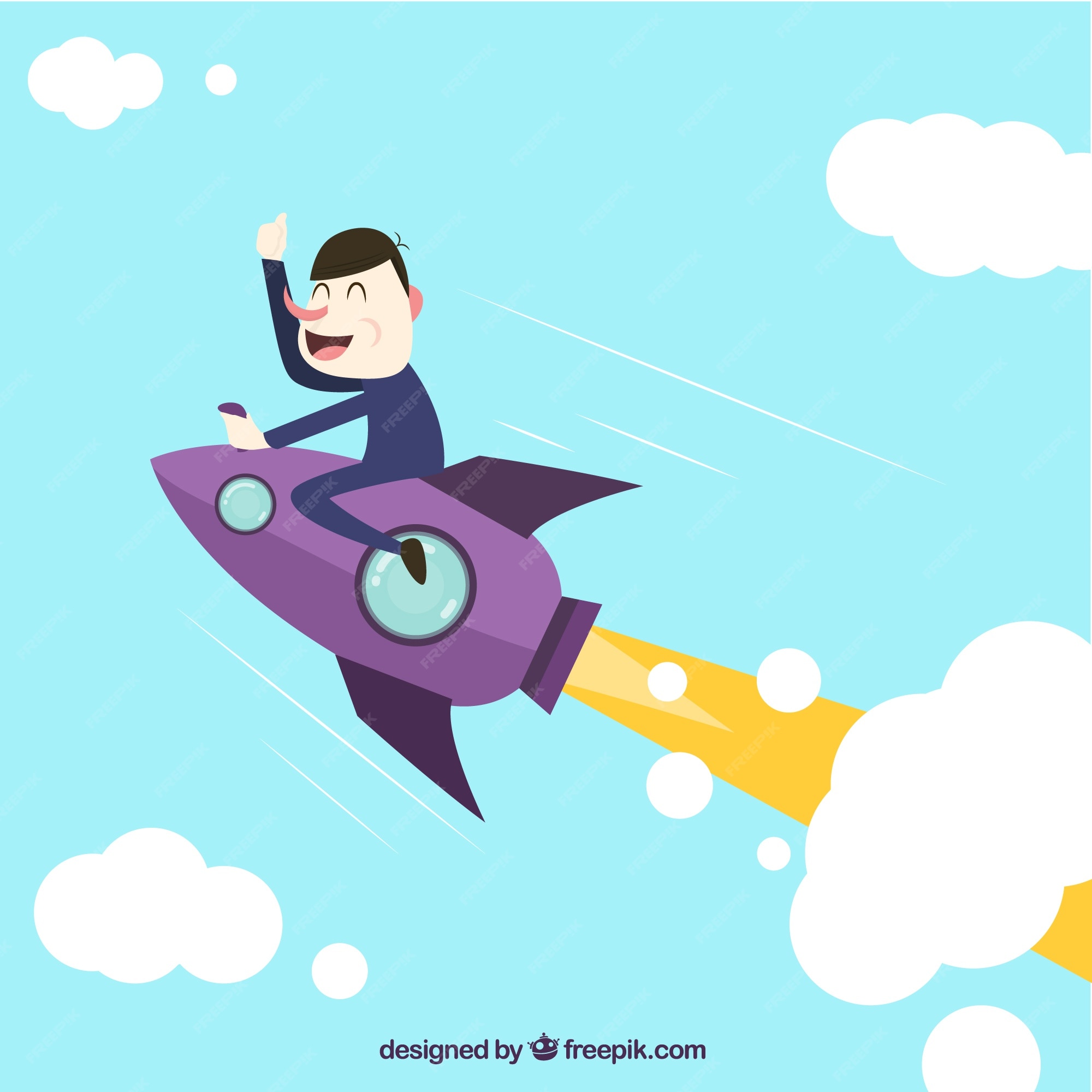 Free Vector | Funny startup illustration