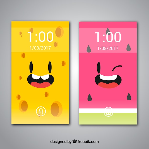 Funny wallpapers of cheese and watermelon mobile