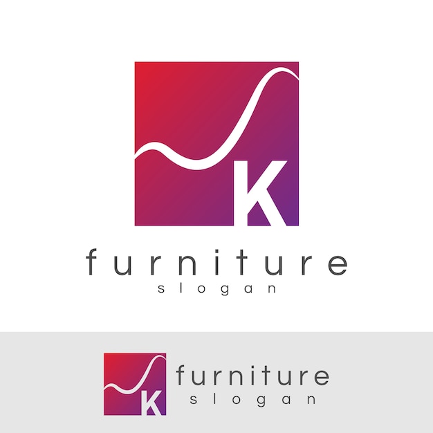 Download Free Furniture Initial Letter K Logo Design Premium Vector Use our free logo maker to create a logo and build your brand. Put your logo on business cards, promotional products, or your website for brand visibility.
