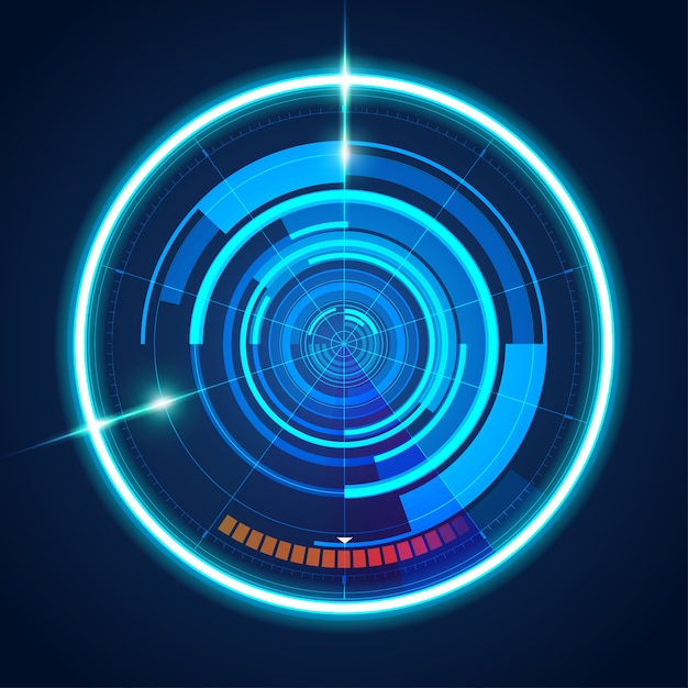 Premium Vector Futuristic Circle