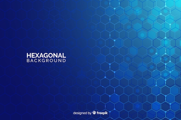 Futuristic hexagonal net background Free Vector