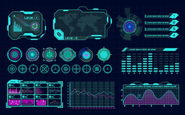 Download Futuristic hologram ui. infographic graph interface ...