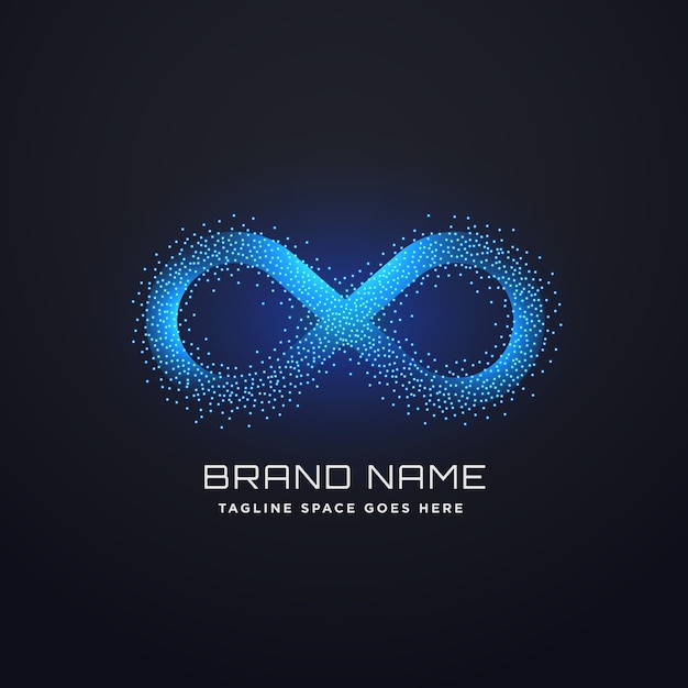 Futuristic Infinity Logo Concept Design Vector 