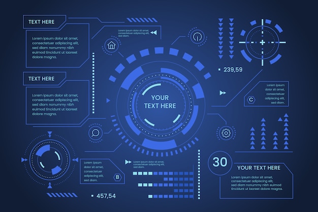 Futuristic Infographic | Free Vector