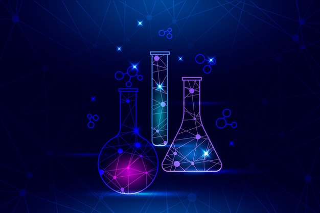 Free Vector | Futuristic science lab background