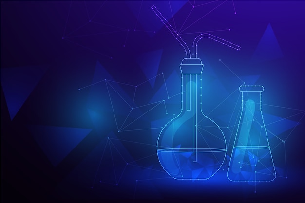 Free Vector | Futuristic science lab background