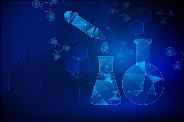 Free Vector | Futuristic science lab background