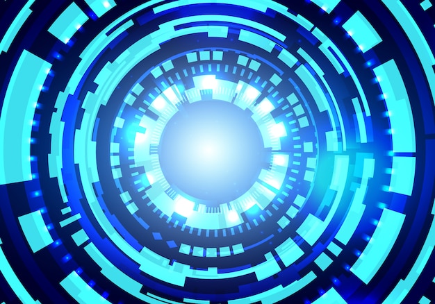 Futuristic technology hud vector background. big data concept background. Premium Vector