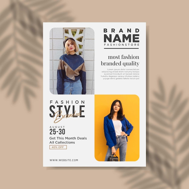 Premium Vector | Fyler fashion sale template