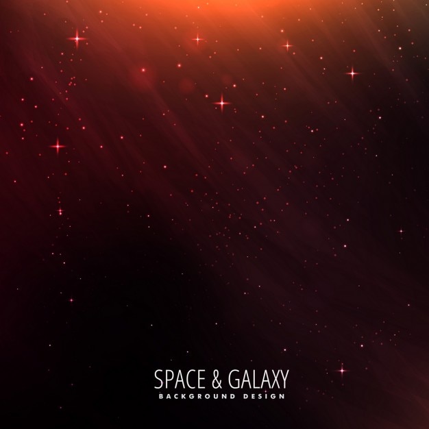 Galaxy background with red lights Vector | Free Download