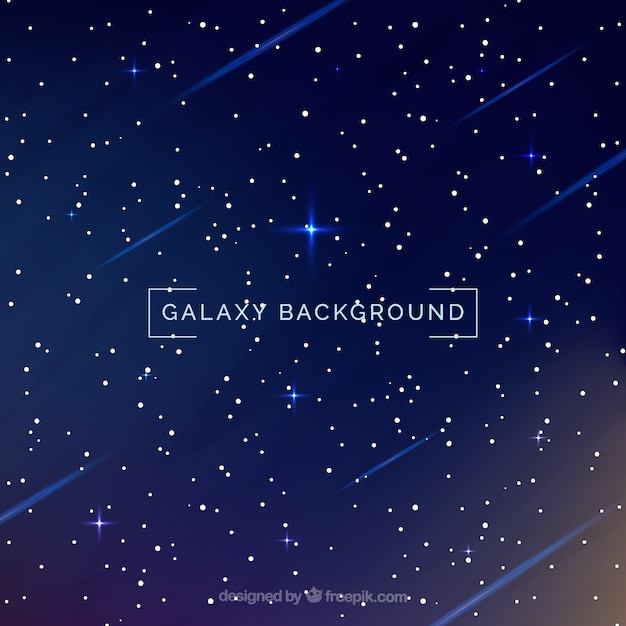 Galaxy Background With Stars Free Vector