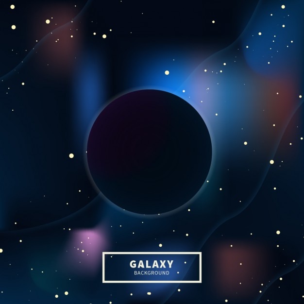 Galaxy Black Hole Background Free Vector