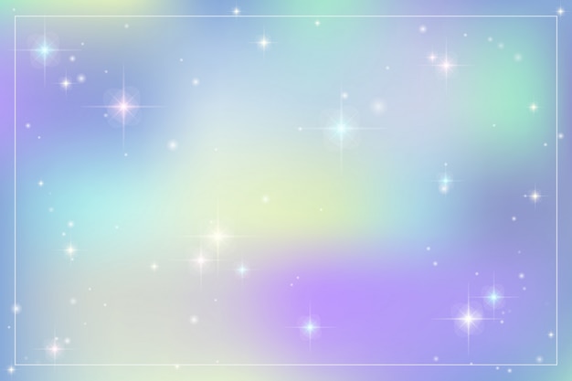 Galaxy Fantasy Background With Pastel Color Premium Vector