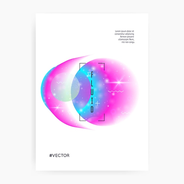 Premium Vector | Galaxy flyer. neon, cosmos science template with ...