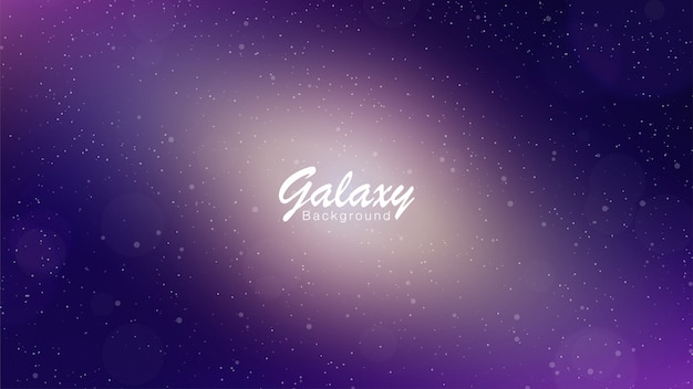 Galaxy purple background | Premium Vector