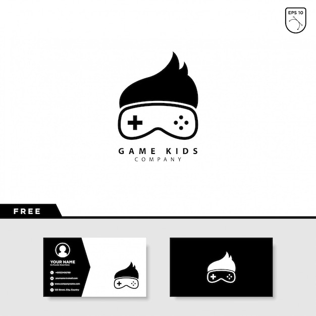 Download Free Game Kids Logo Premium Vector Use our free logo maker to create a logo and build your brand. Put your logo on business cards, promotional products, or your website for brand visibility.