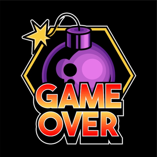 Download Free Game Over Lettering Game Design Trendy Phrase For Geek Gamer Use our free logo maker to create a logo and build your brand. Put your logo on business cards, promotional products, or your website for brand visibility.
