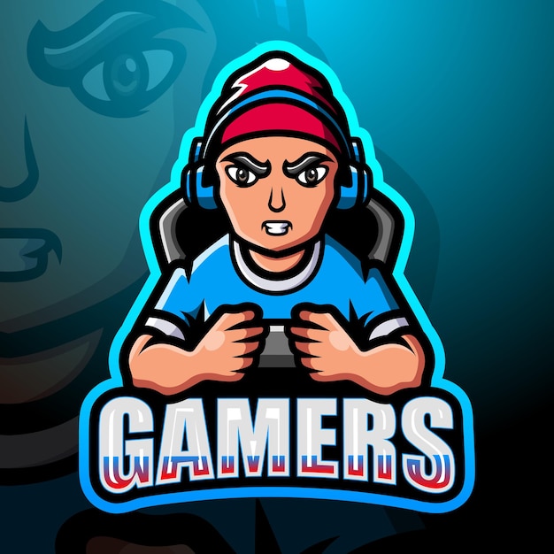 Premium Vector | Gamer boy mascot esport illustration