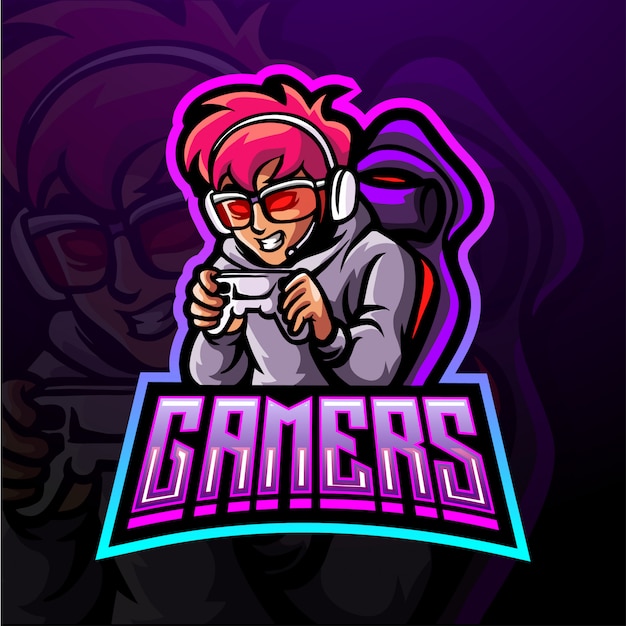 Download Free Gamer Esport Mascot Logo Design Premium Vector Use our free logo maker to create a logo and build your brand. Put your logo on business cards, promotional products, or your website for brand visibility.