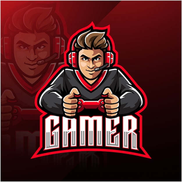 Download Free Gamer Esport Mascot Logo Template Premium Vector Use our free logo maker to create a logo and build your brand. Put your logo on business cards, promotional products, or your website for brand visibility.