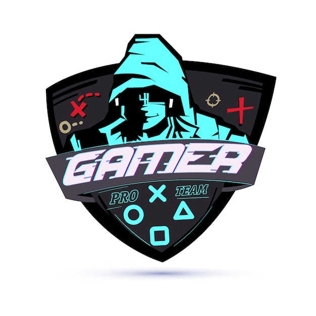 Download Free Gamer Logo Or Hacker Concept Premium Vector Use our free logo maker to create a logo and build your brand. Put your logo on business cards, promotional products, or your website for brand visibility.