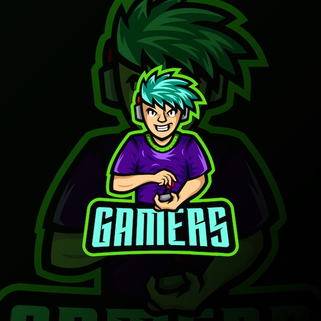 Download Free Gamer Mascot Logo Esport Gaming Illustration Premium Vector Use our free logo maker to create a logo and build your brand. Put your logo on business cards, promotional products, or your website for brand visibility.