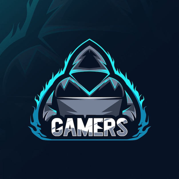 Gamers mascot logo | Premium Vector