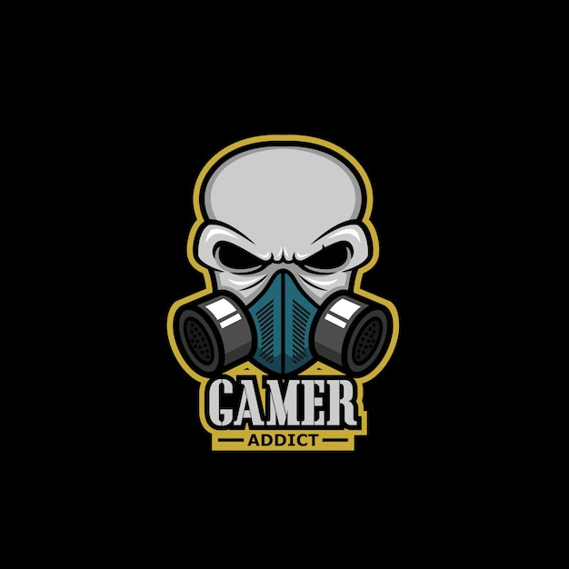 Download Free Gaming Logo Skull With Mask Premium Vector Use our free logo maker to create a logo and build your brand. Put your logo on business cards, promotional products, or your website for brand visibility.